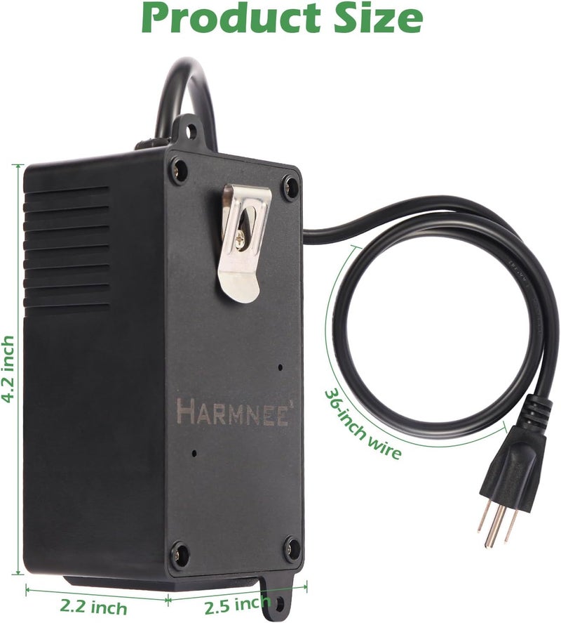 HARMNEE AC Motor Speed Controller 110-120V / 15A Max / 10A Rated Variable Fan Speed Controller AC Electronic Voltage Regulator with Overload Protection Switch & Voltage LED Display Screen - Image 5